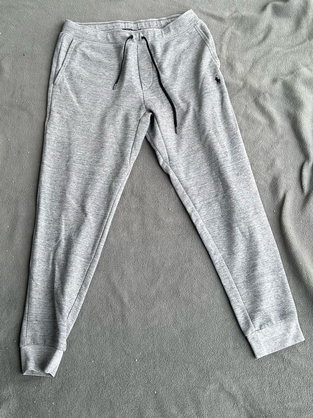 Ralph Lauren Light Gray Drawstring Jogger Sweatpants